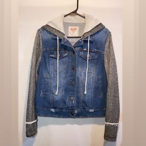 MOSSIMO SUPPLY hooded jean jacket